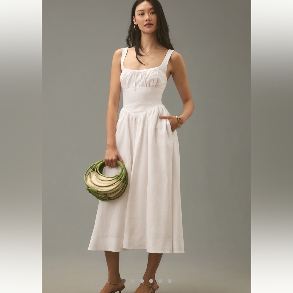 Reformation White Balia Dress